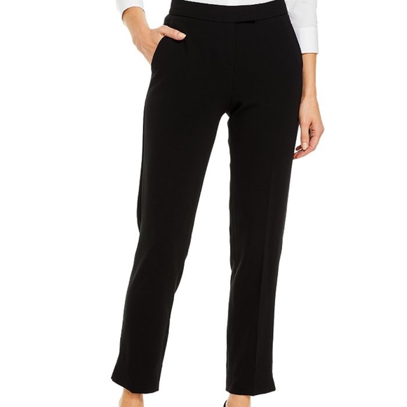 Theory Ibbey 2 Black Stretch Suit Dress Pant SZ 0 - Picture 1 of 7
